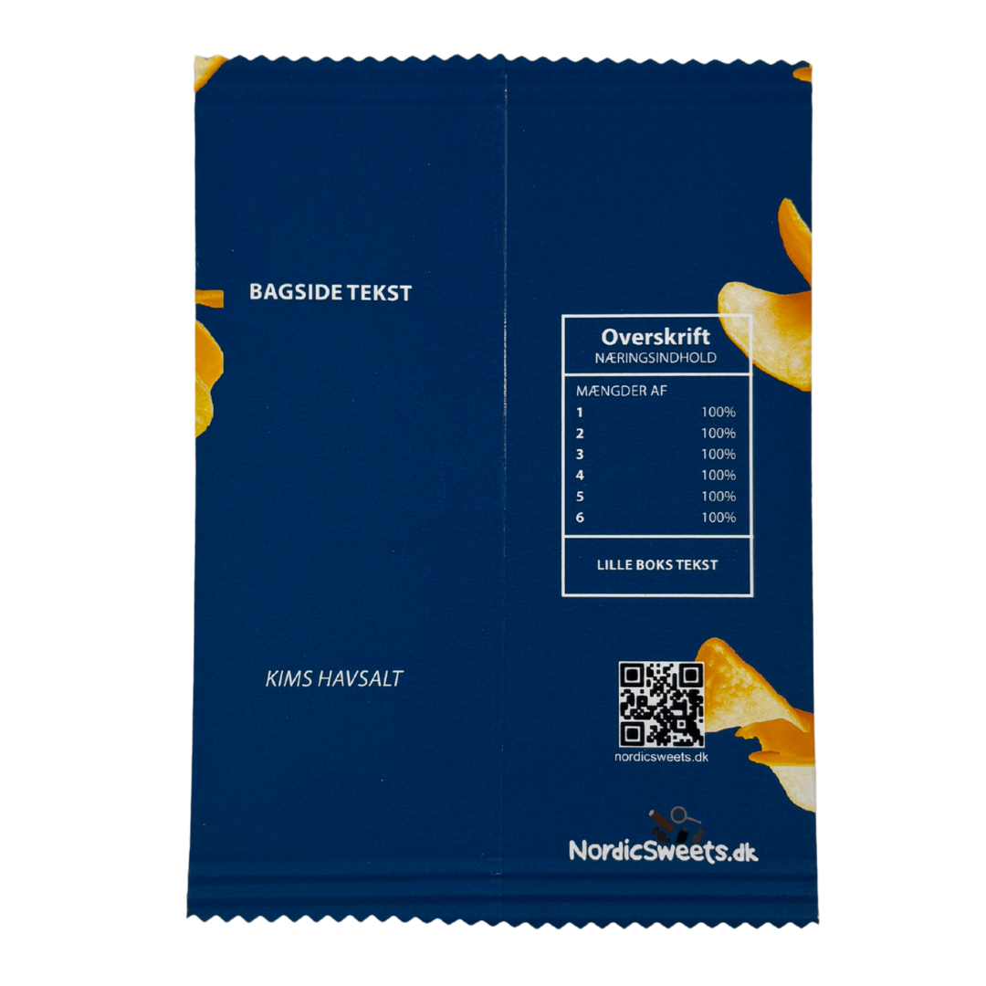 Personalized Chips Bag Blue - 1 pc.