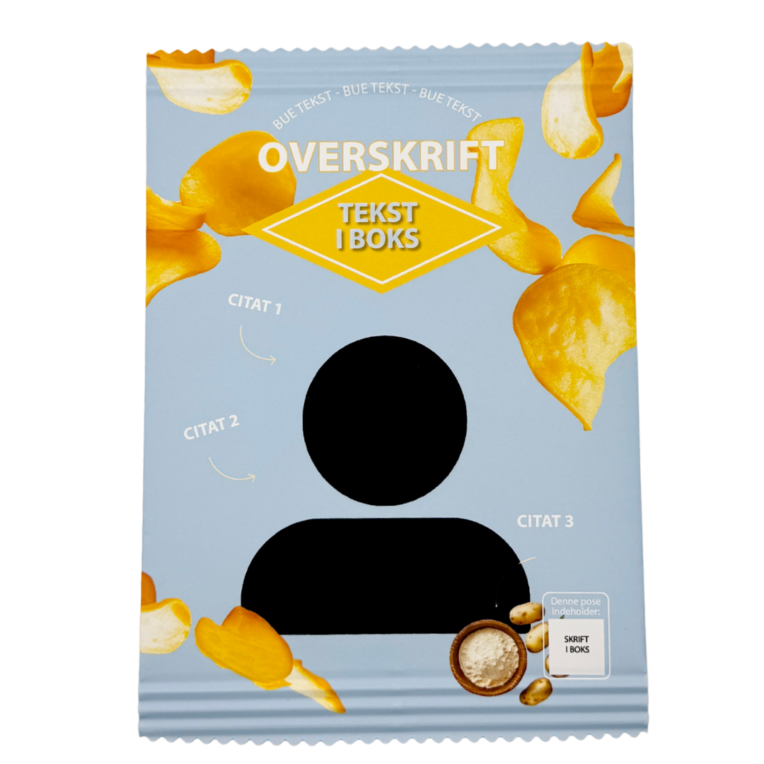 Personalized Chips Bag Light Blue - 1 pc.