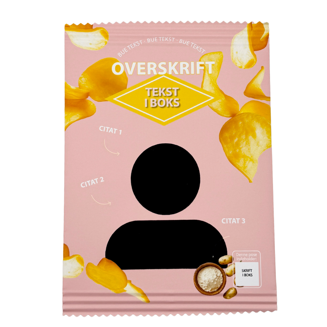 Personlig Chips Pose Lyserød - 1 stk.