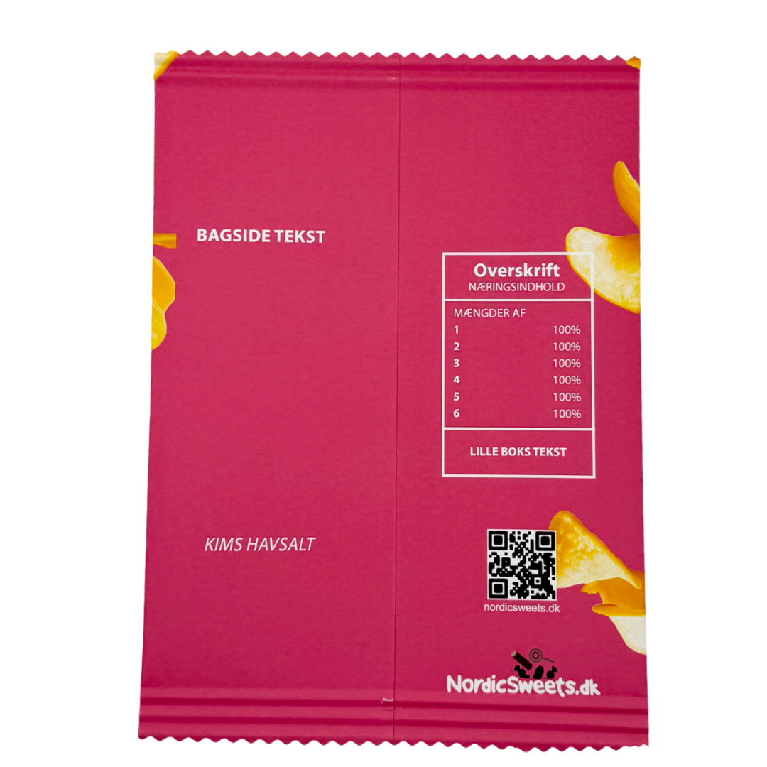 Personalized Chips Bag Pink - 1 pc.