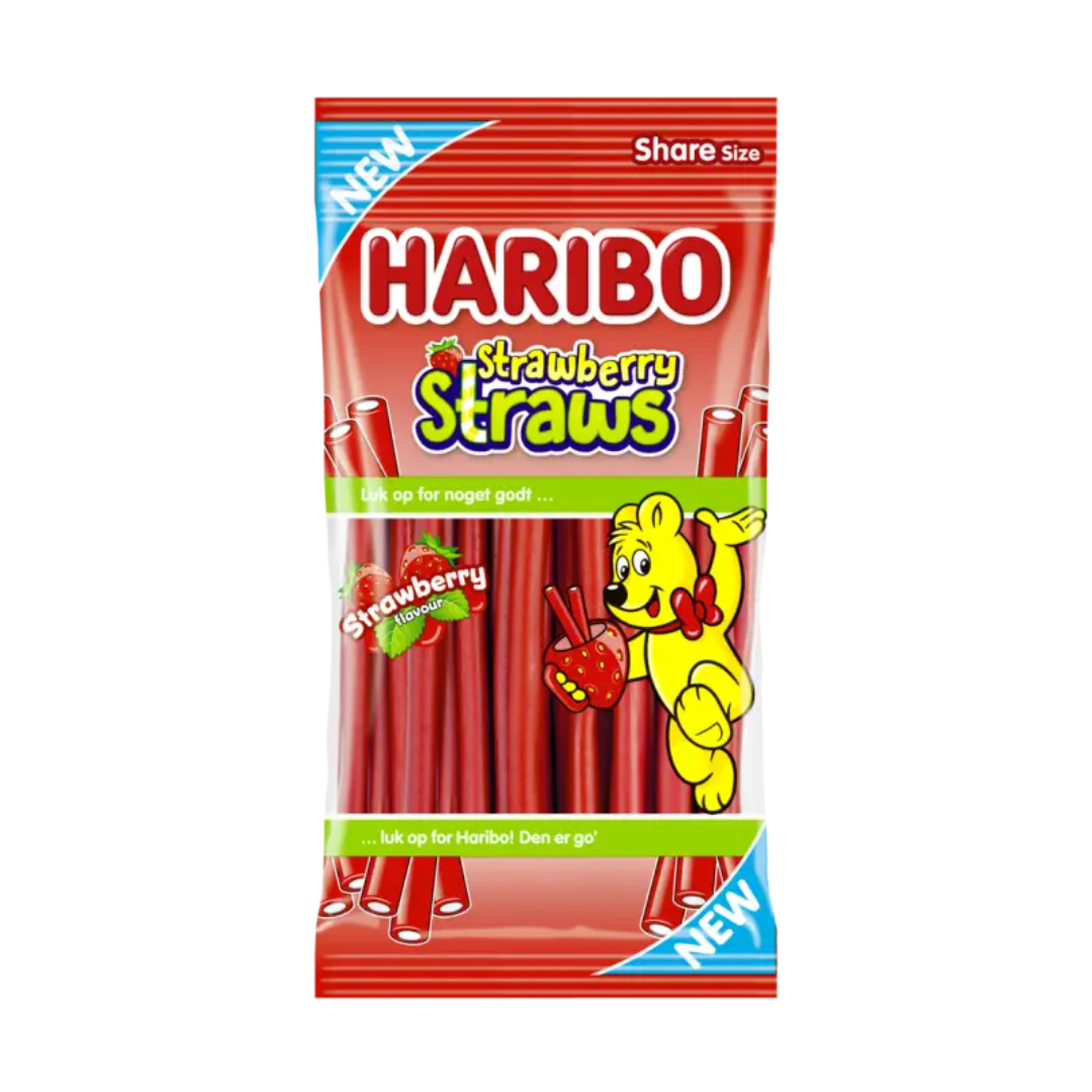 Haribo Strawberry Straws - 1 stk.