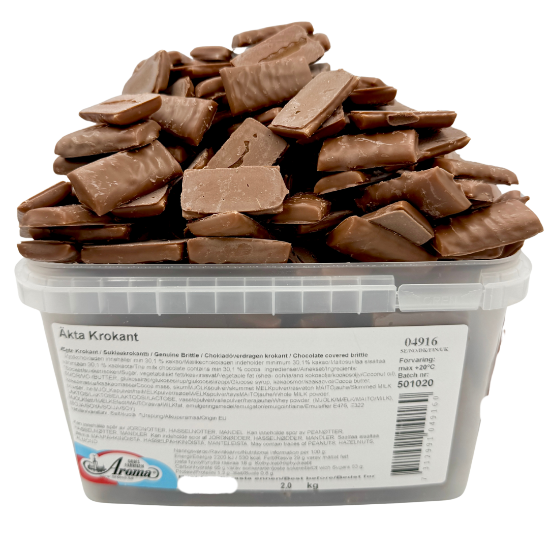 Krokant chokolade - 400 stk.