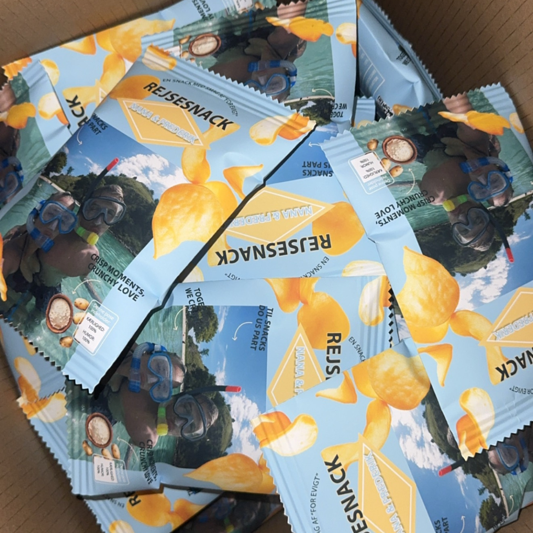 Personalized Chips Bag Light Blue - 1 pc.