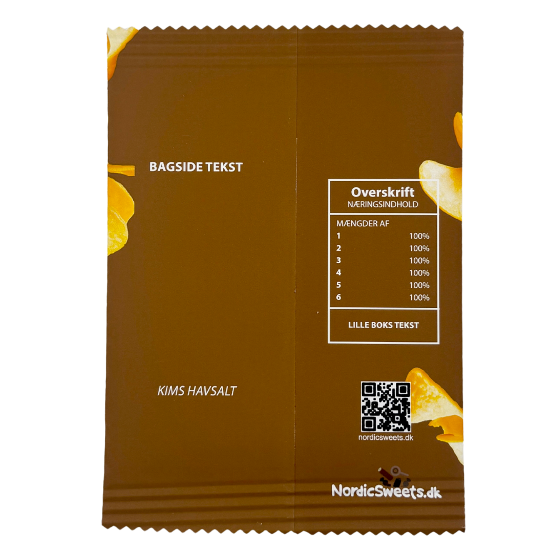 Personal Chips Bag Brown - 1 pc.