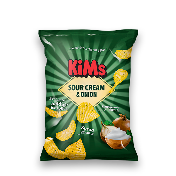 MADSPILD Kims Sour Cream & Onion - 160 g.