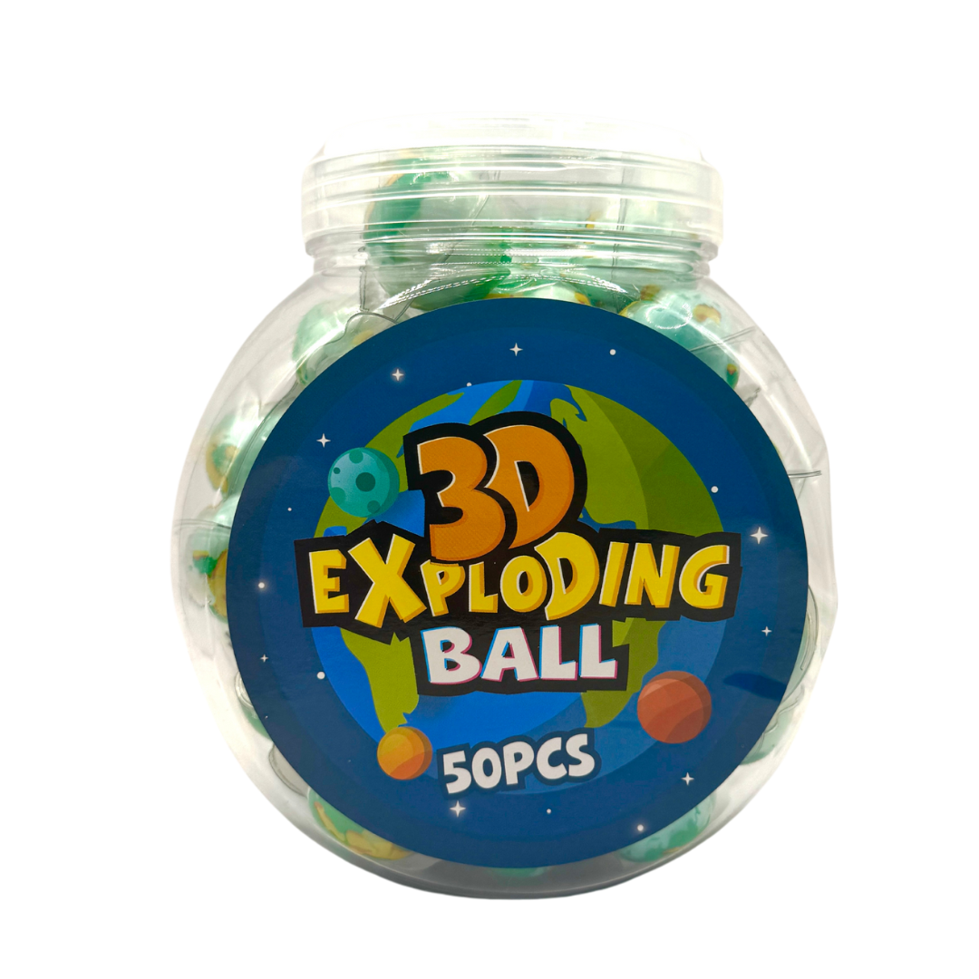 3D Exploding Balls Planeter - 50 stk.