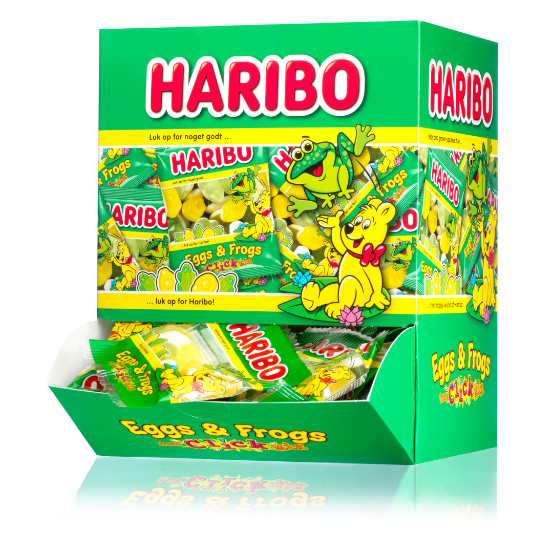 Haribo Eggs & Frogs Mini - 90 stk.
