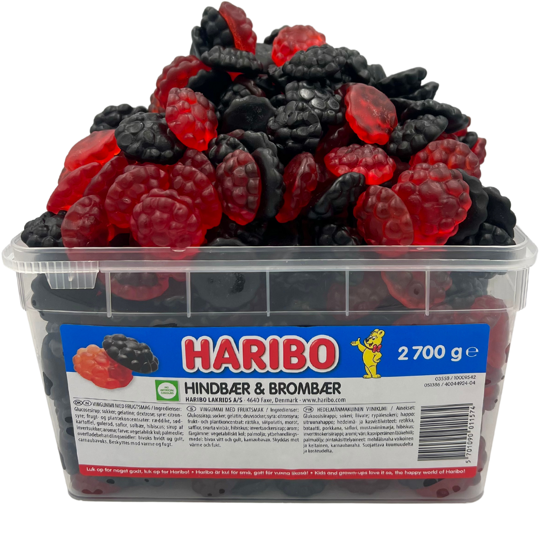 Haribo Hindbær & Brombær - 540 stk.