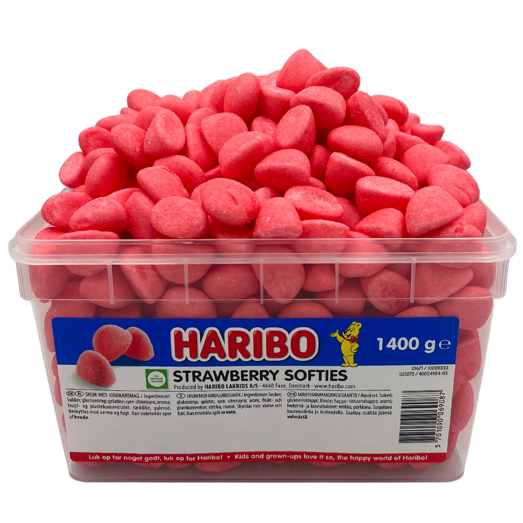 Haribo Strawberry Softies - 535 stk.