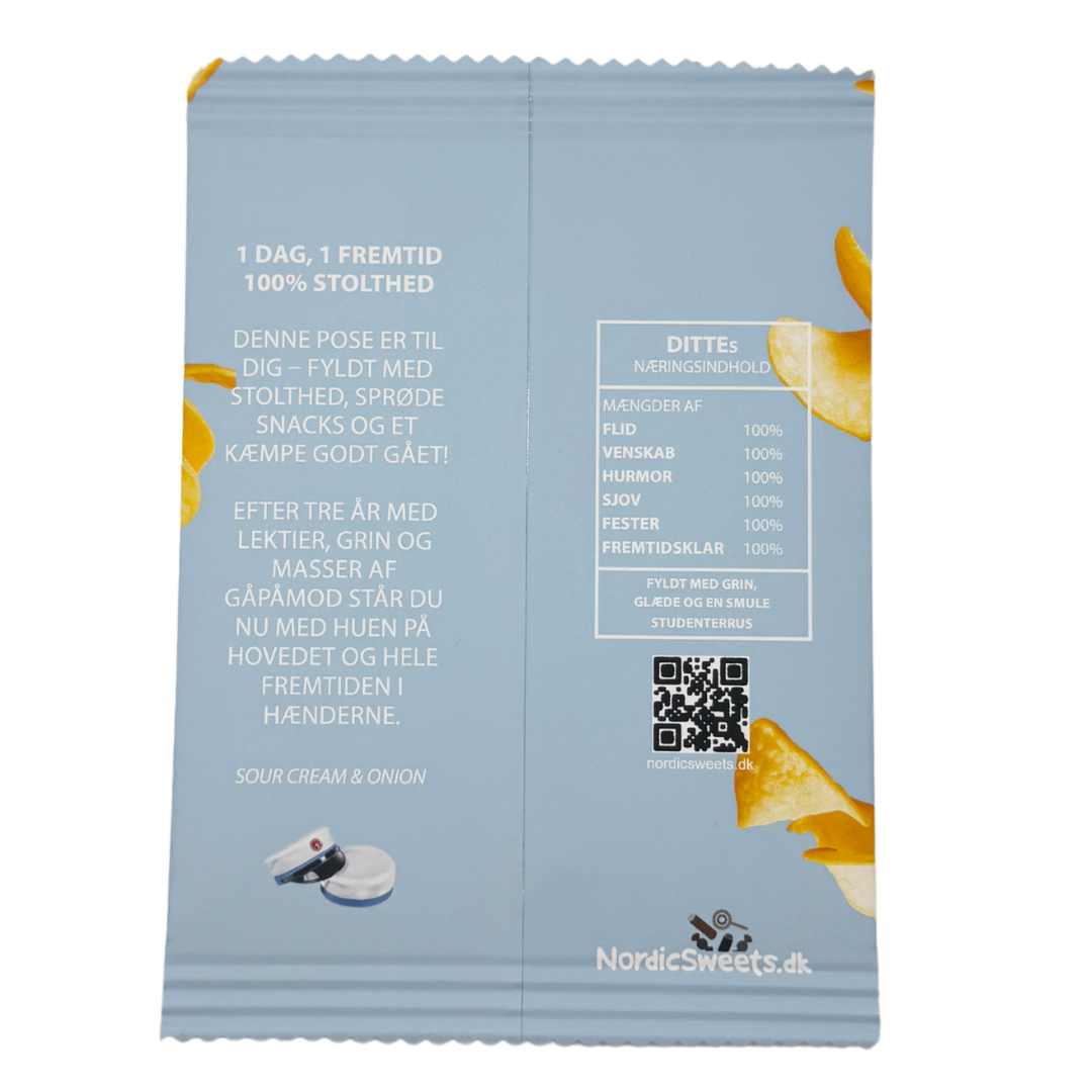 Personalized Chips Bag Light Blue - 1 pc.