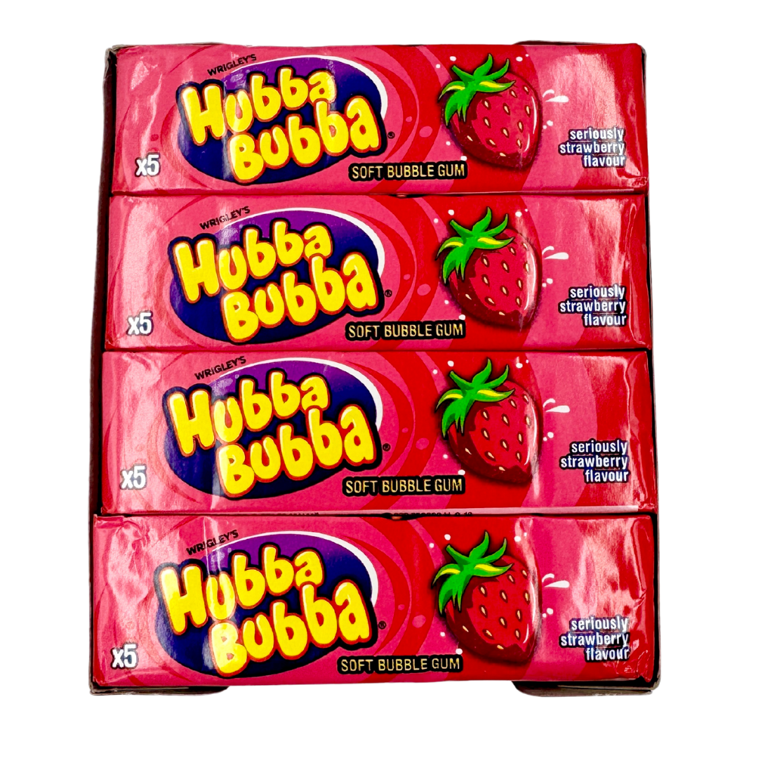 Hubba Bubba Jordbær - 20 stk.