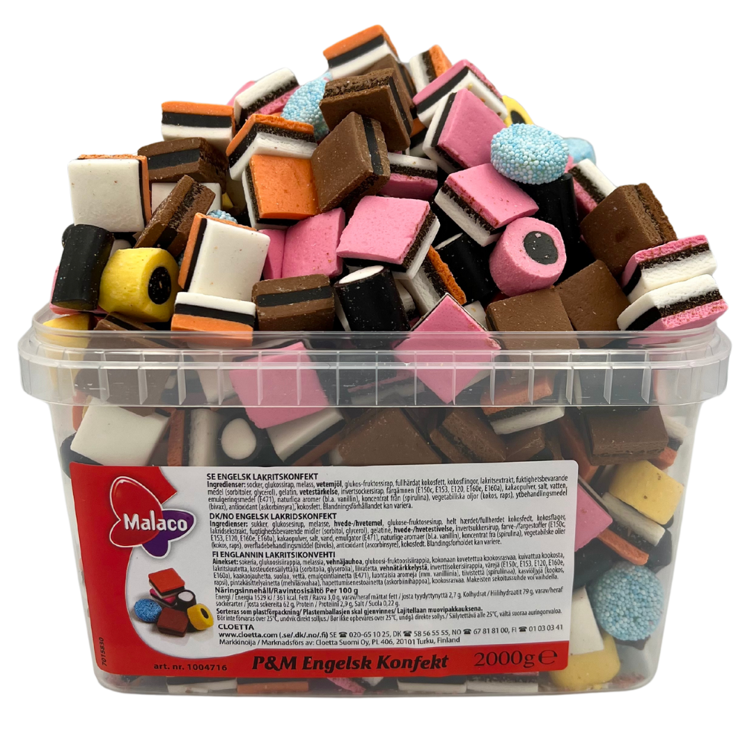 MADSPILD Malaco Lagerman Lakridskonfekt - 2 kg.