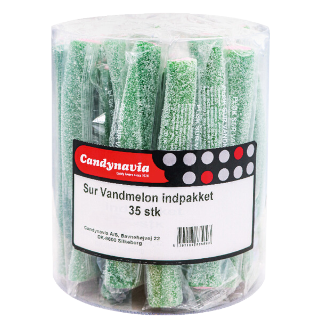 Pløkker Sur Vandmelon - 35 stk.