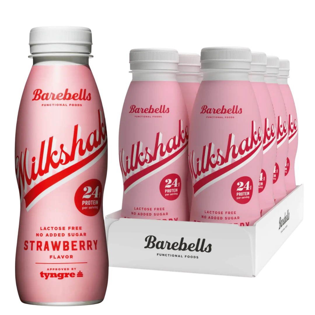 Barebells Strawberry Milkshake - 8 stk.