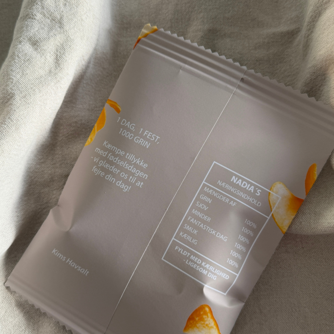 Personalized Chips Bag Beige - 1 pc.