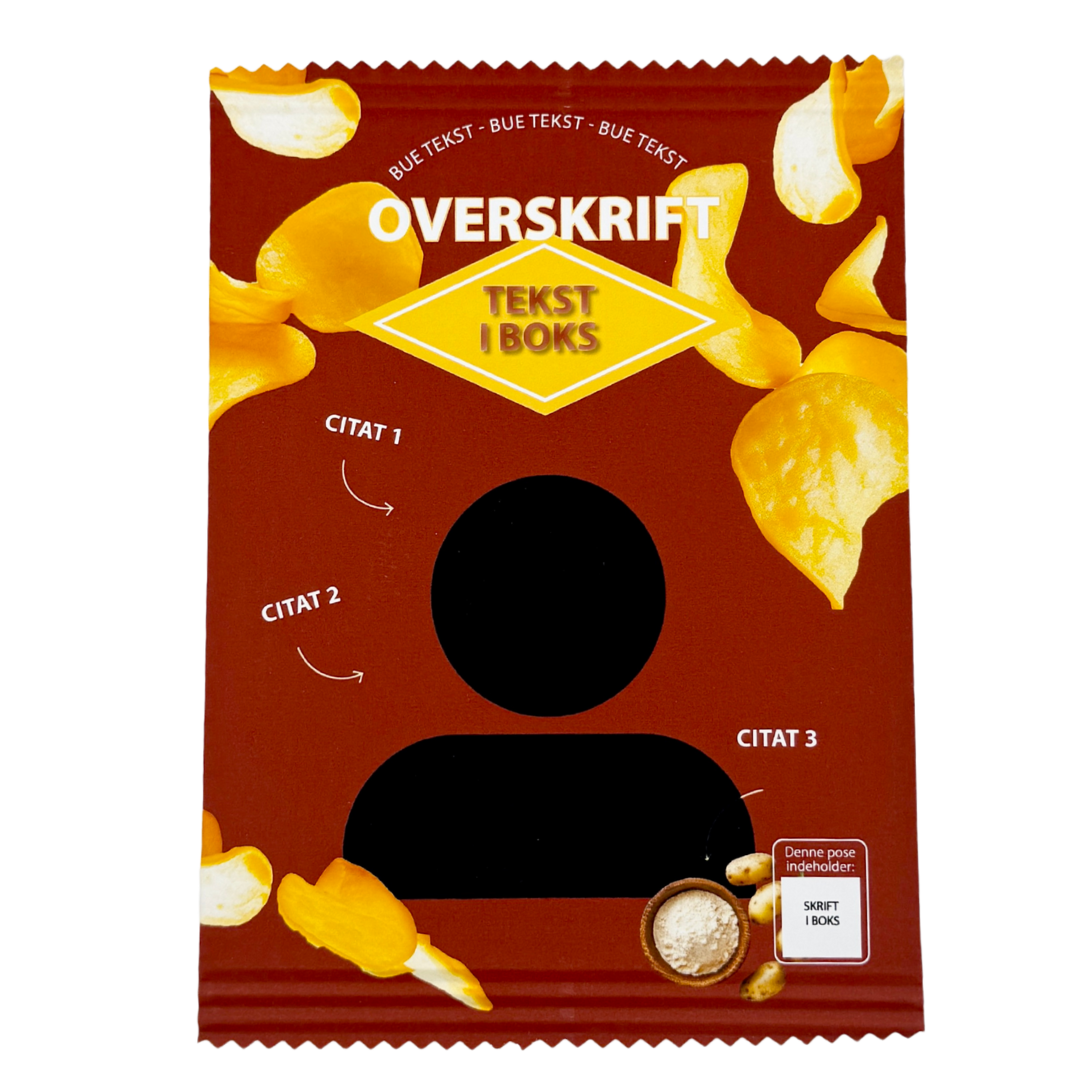 Personlig Chips Pose Bordeaux - 1 stk.