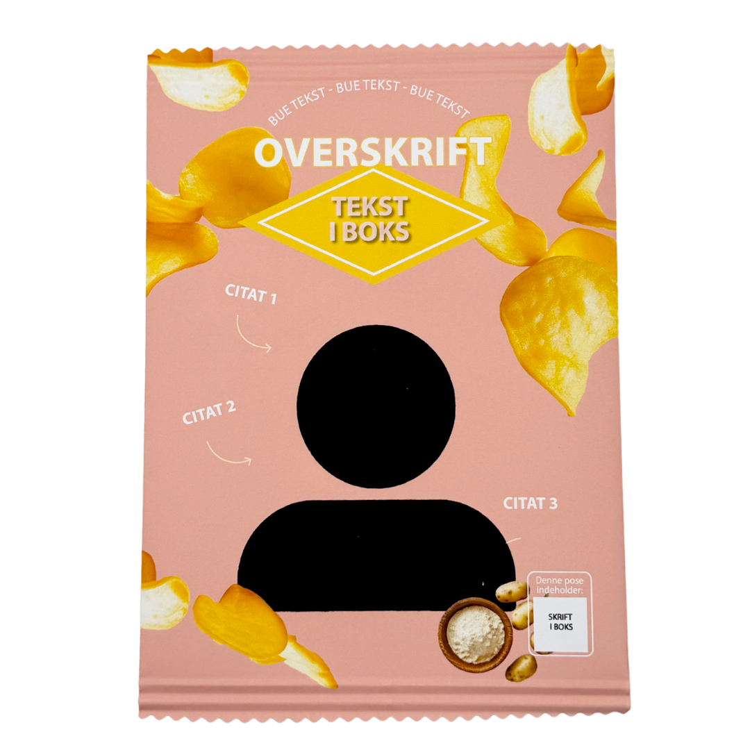 Personlig Chips Pose Laksefarvet - 1 stk.