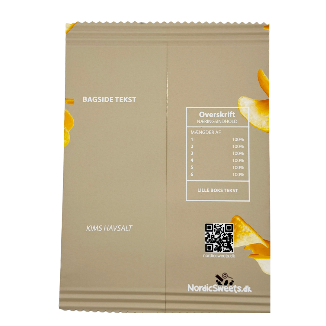 Personlig Chips Pose Beige - 1 stk.