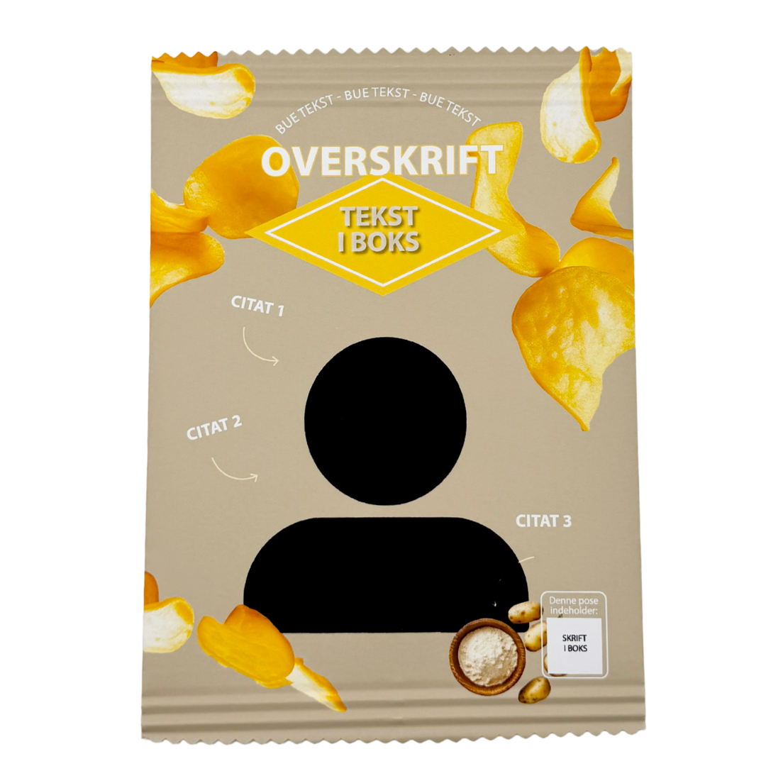 Personlig Chips Pose Beige - 1 stk.