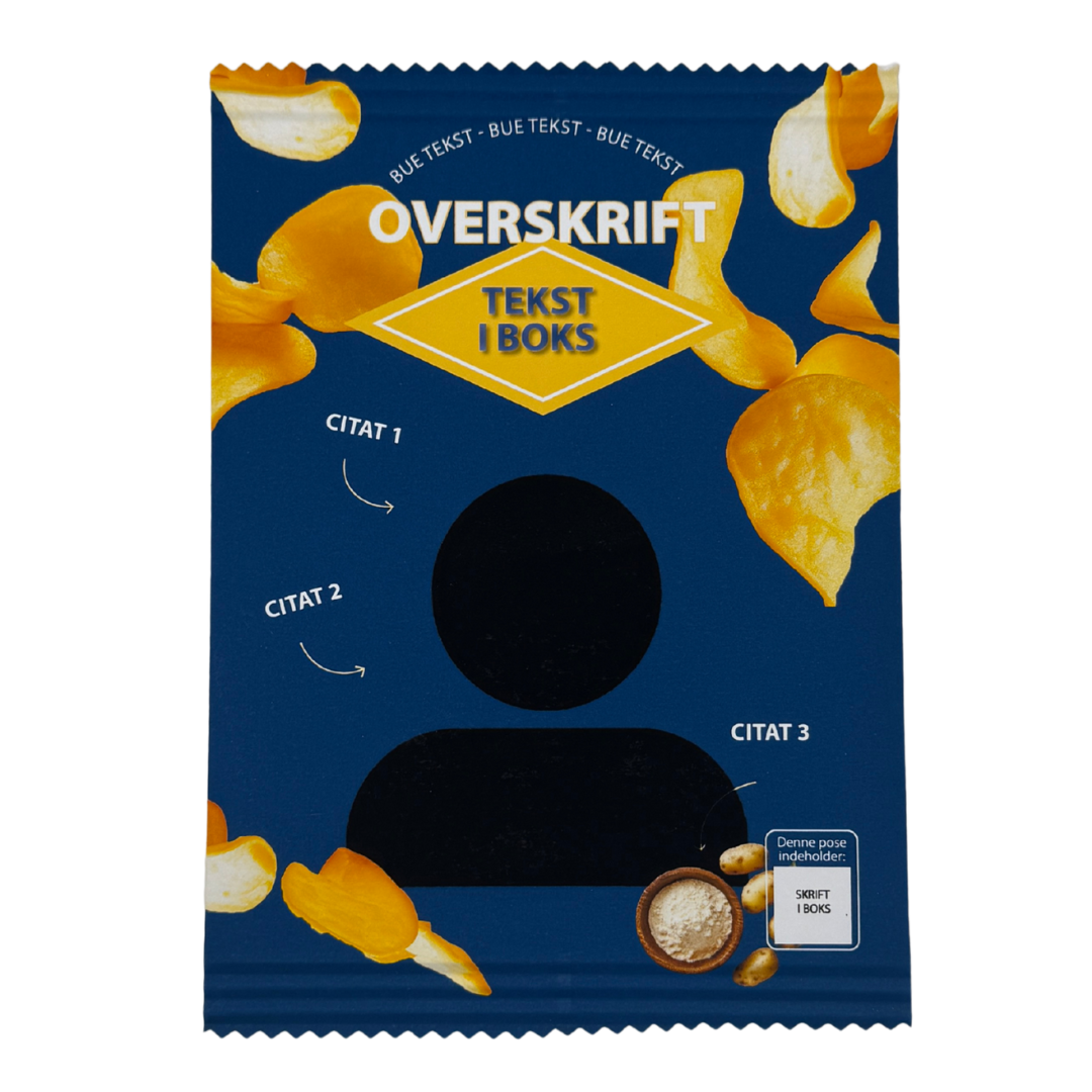 Personlig Chips Pose Blå - 1 stk.