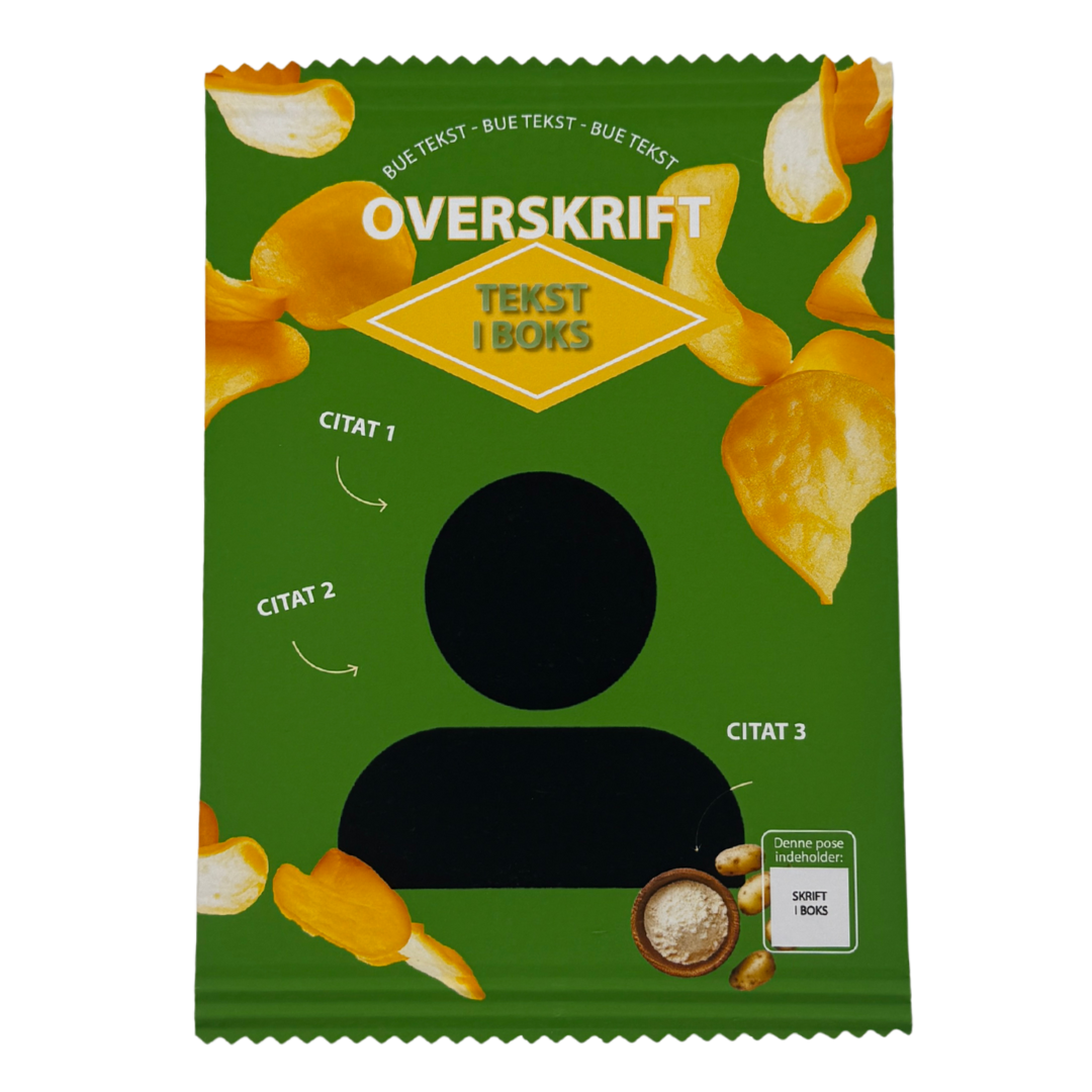 Personlig Chips Pose Grøn - 1 stk.