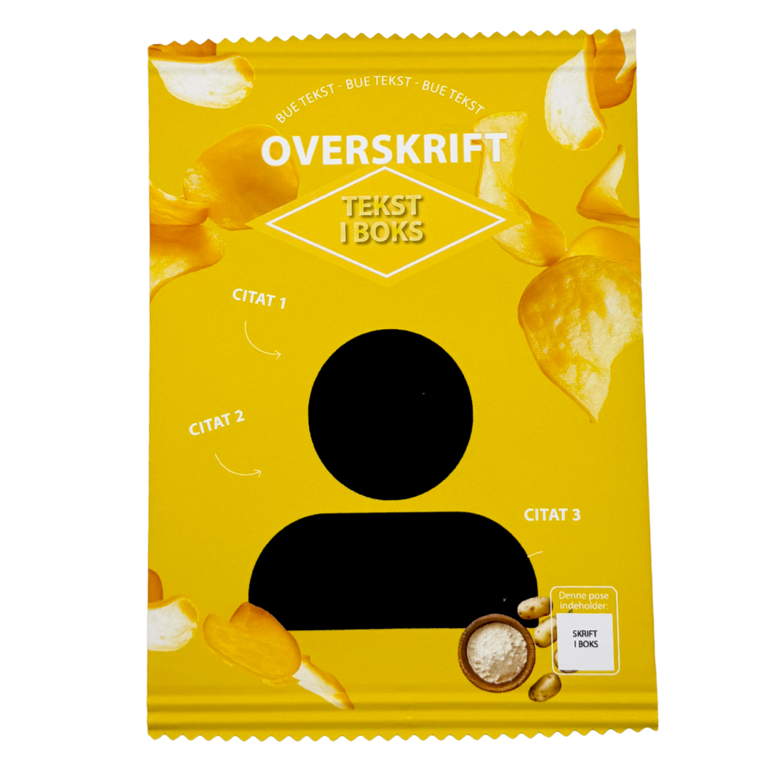 Personlig Chips Pose Gul - 1 stk.