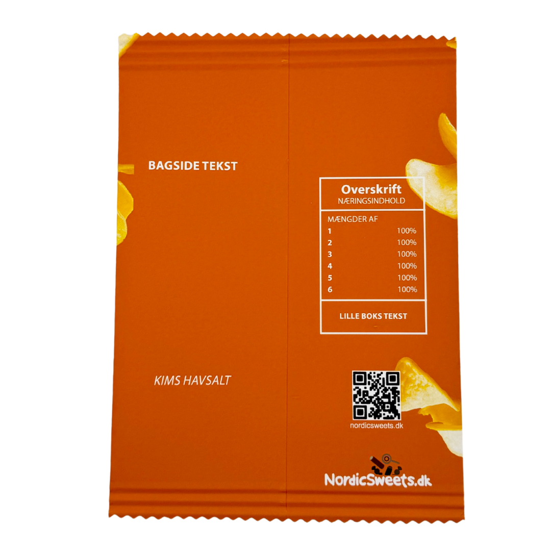 Personlig Chips Pose Orange - 1 stk.
