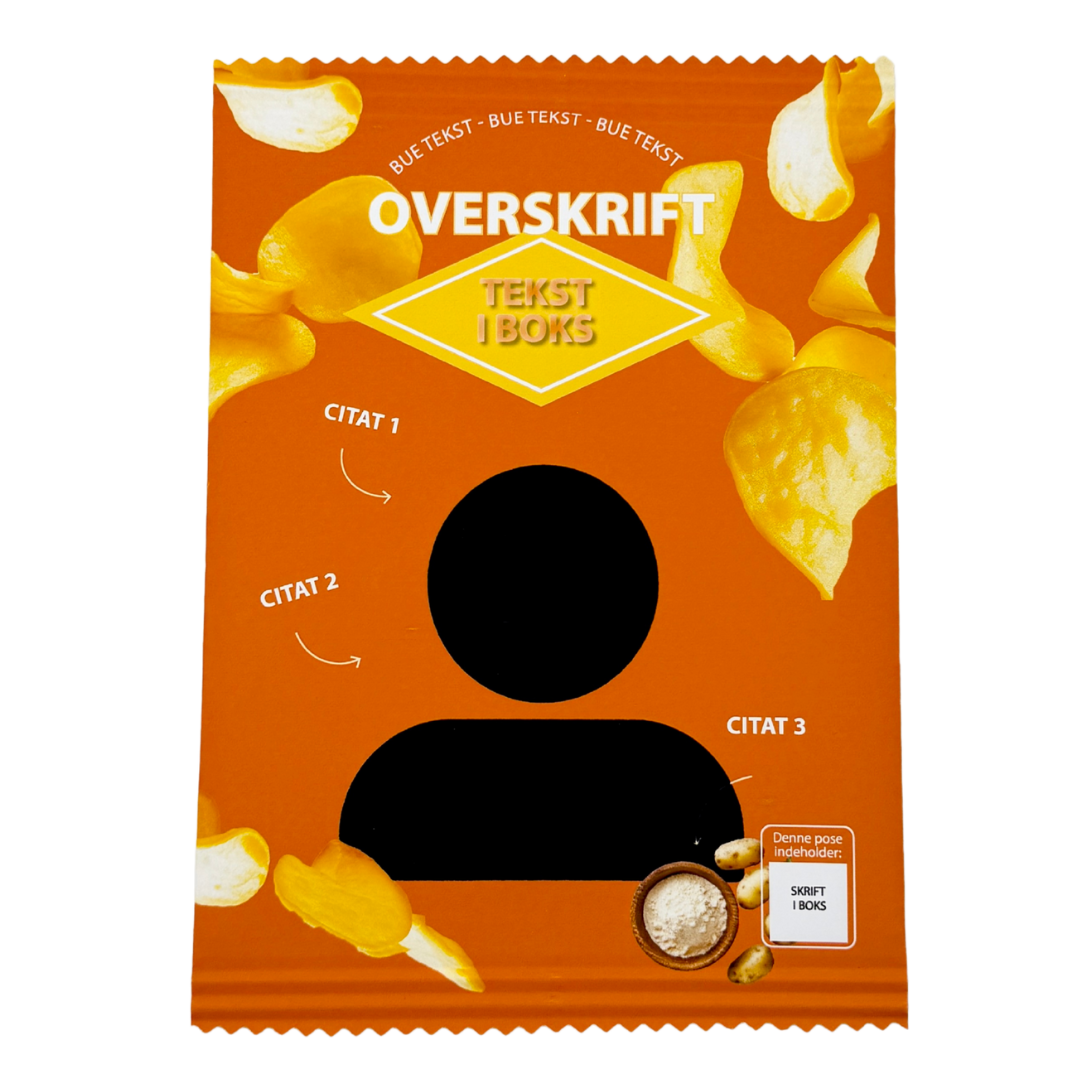 Personlig Chips Pose Orange - 1 stk.