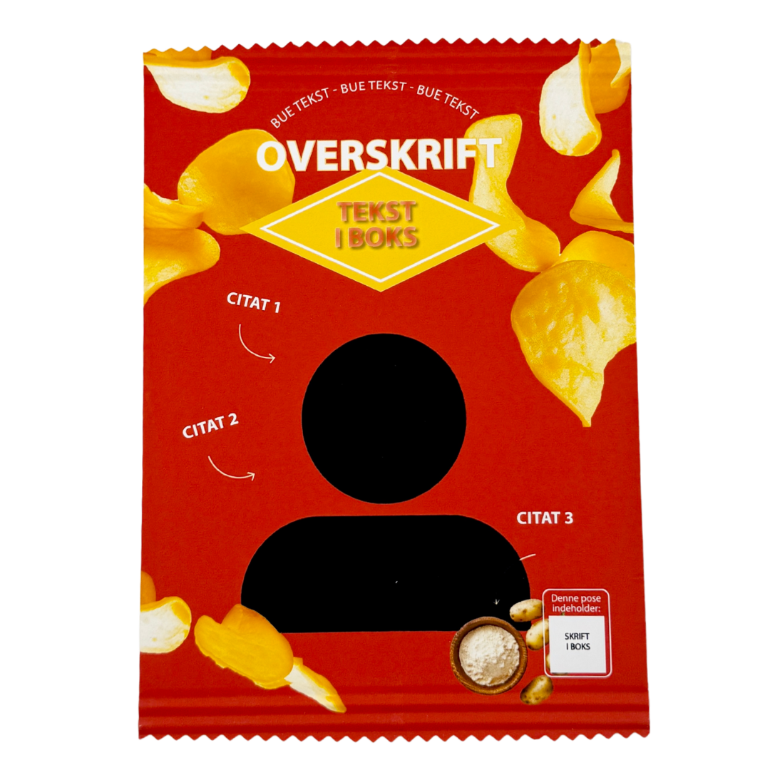 Personlig Chips Pose Rød - 1 stk.