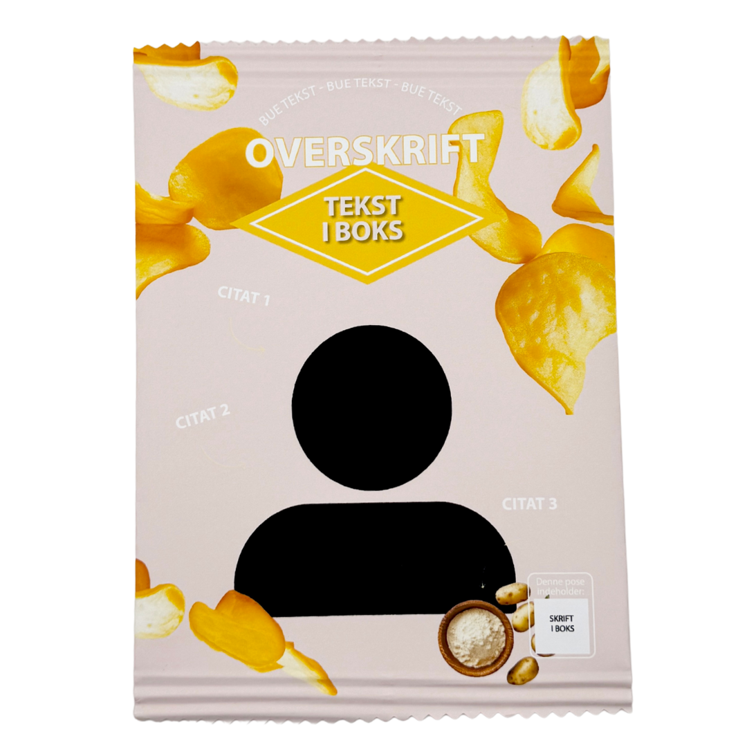 Personlig Chips Pose Støvet Rosa - 1 stk.