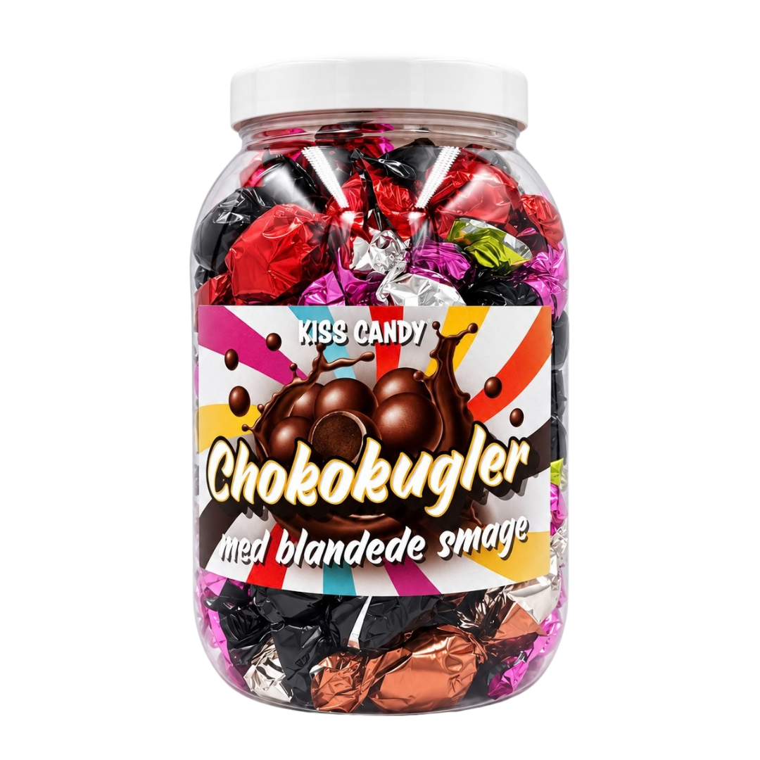 Chokokugler Blandede - 75 stk.