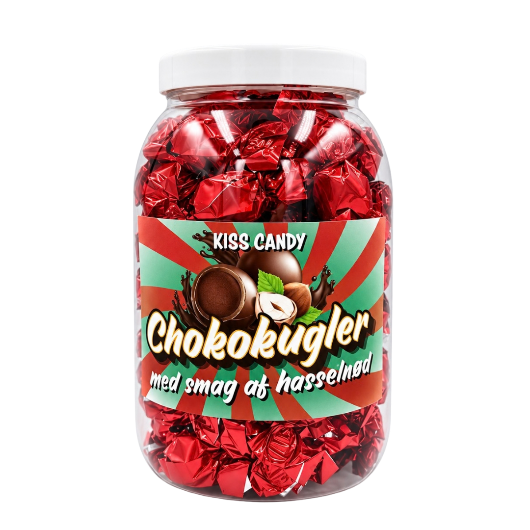 Chokokugler Hasselnød - 75 stk.