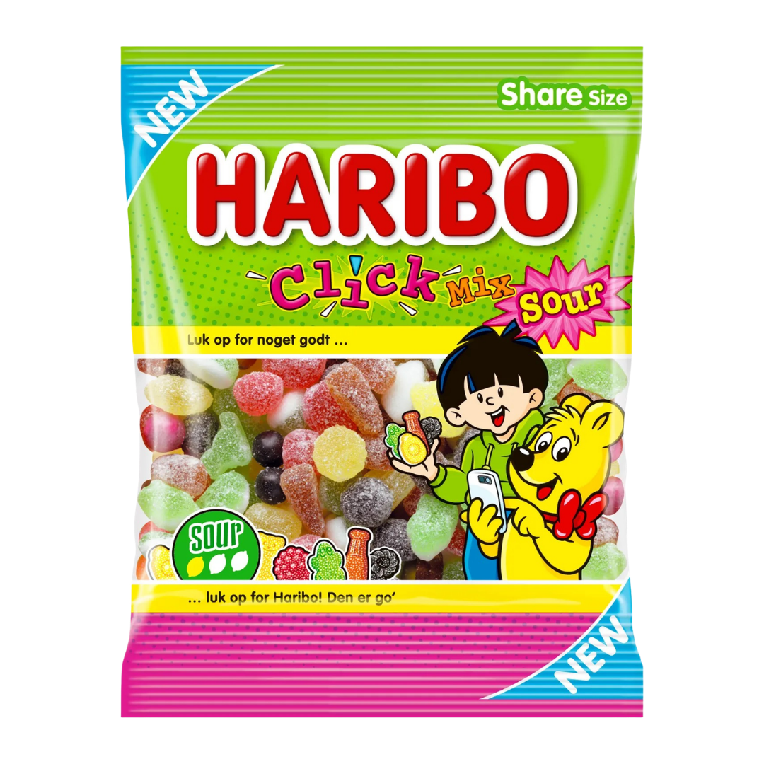 Haribo Click Mix Sour - 16 stk.