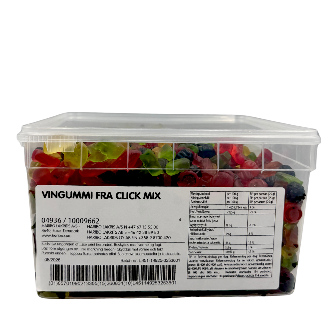 DATO  Haribo Vingummi - 2,85 kg.