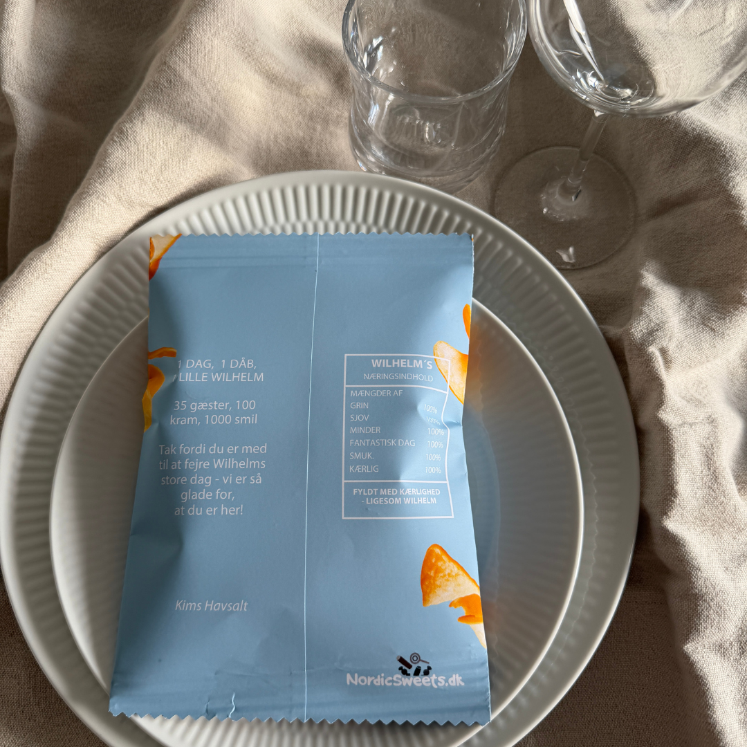 Personalized Chips Bag Light Blue - 1 pc.