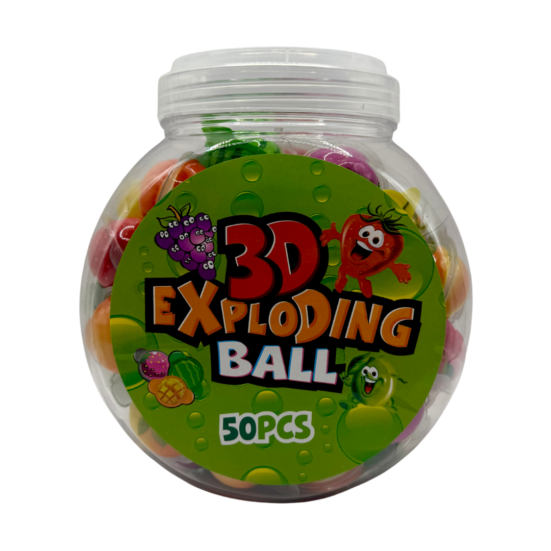 3D Exploding Balls Frugter - 50 stk.