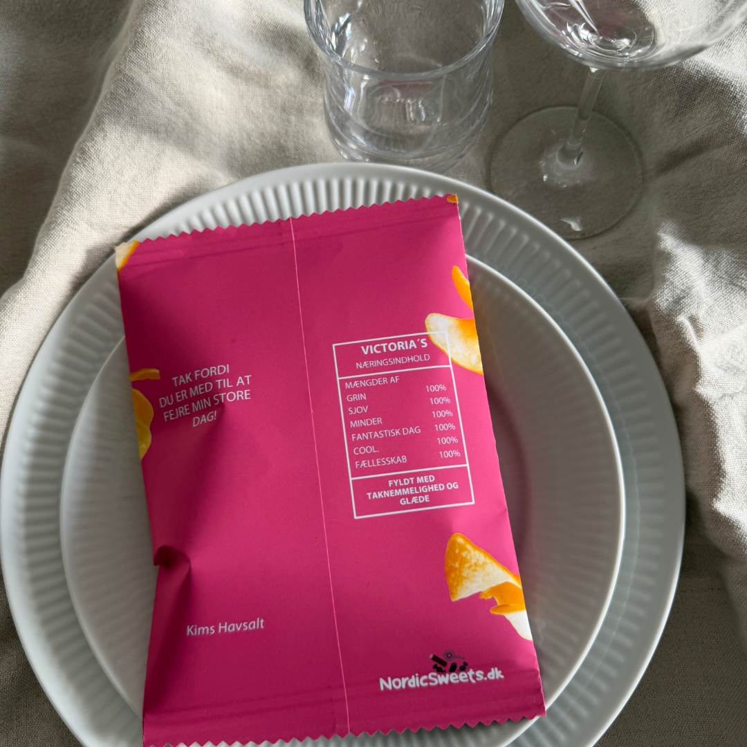 Personalized Chips Bag Pink - 1 pc.