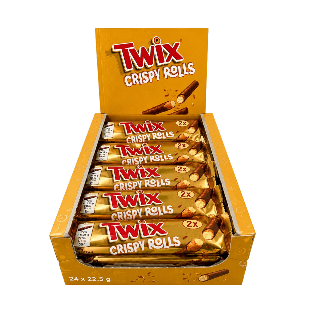 TWIX CRISPY ROLLS – 24 PAKKER Á 2 STK