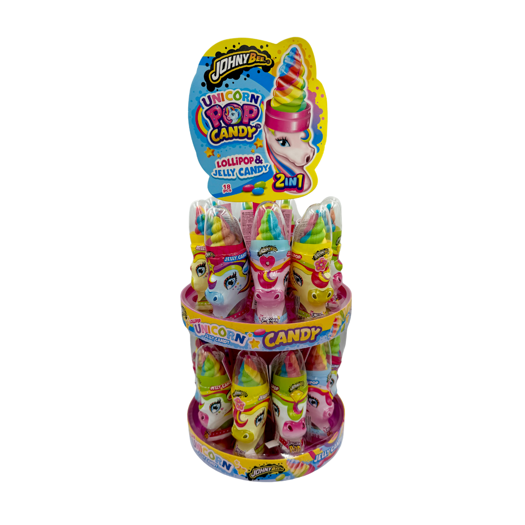 JB Unicorn Pop Candy - 18 stk.