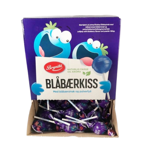 Blåbær Kiss - 120 stk.