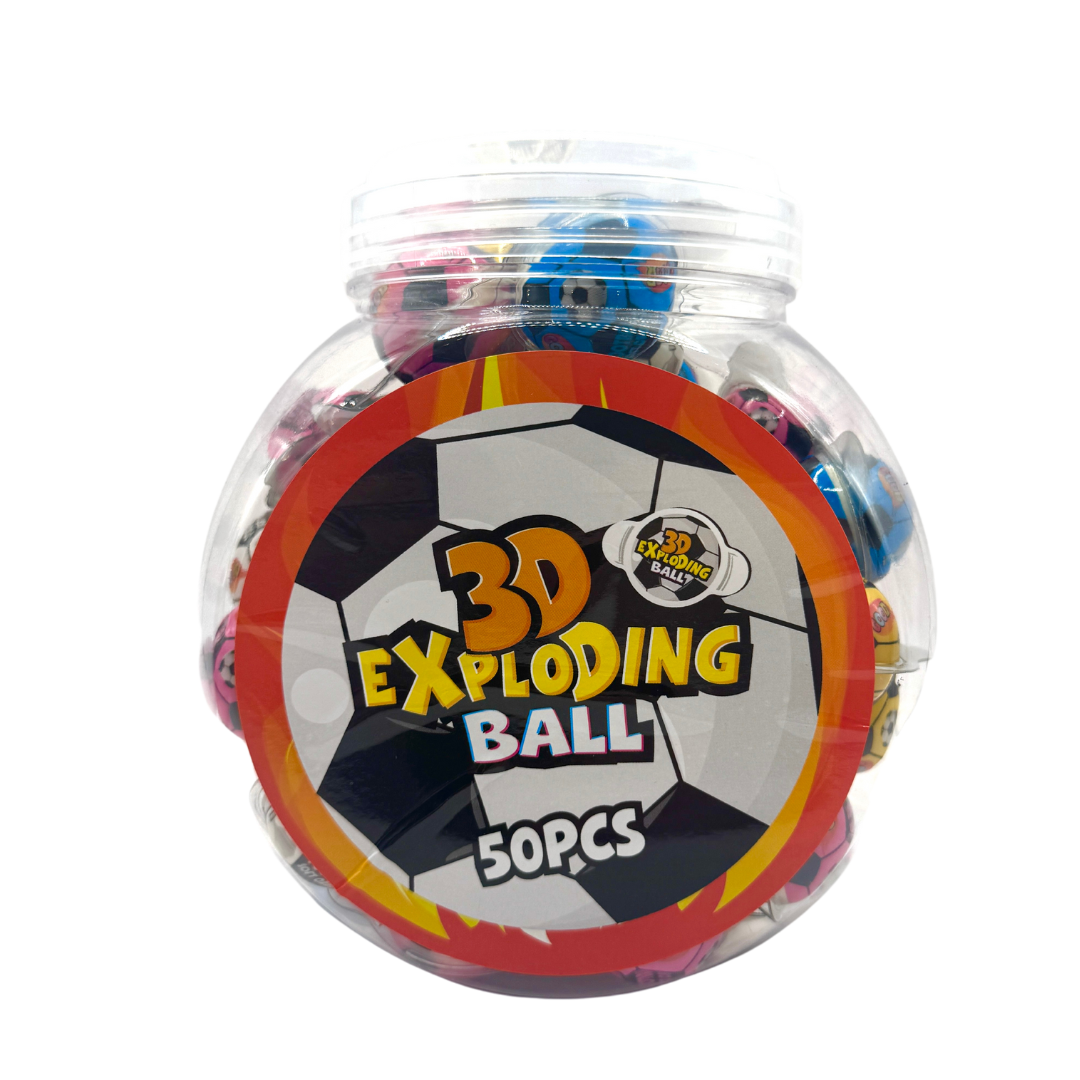 3D Exploding Balls Fodbolde - 50 stk.