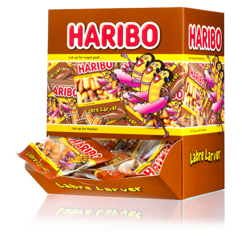 Haribo Labre Larver Mini - 100 stk.