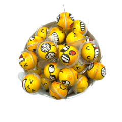 3D Exploding Balls Smiley - 50 stk.